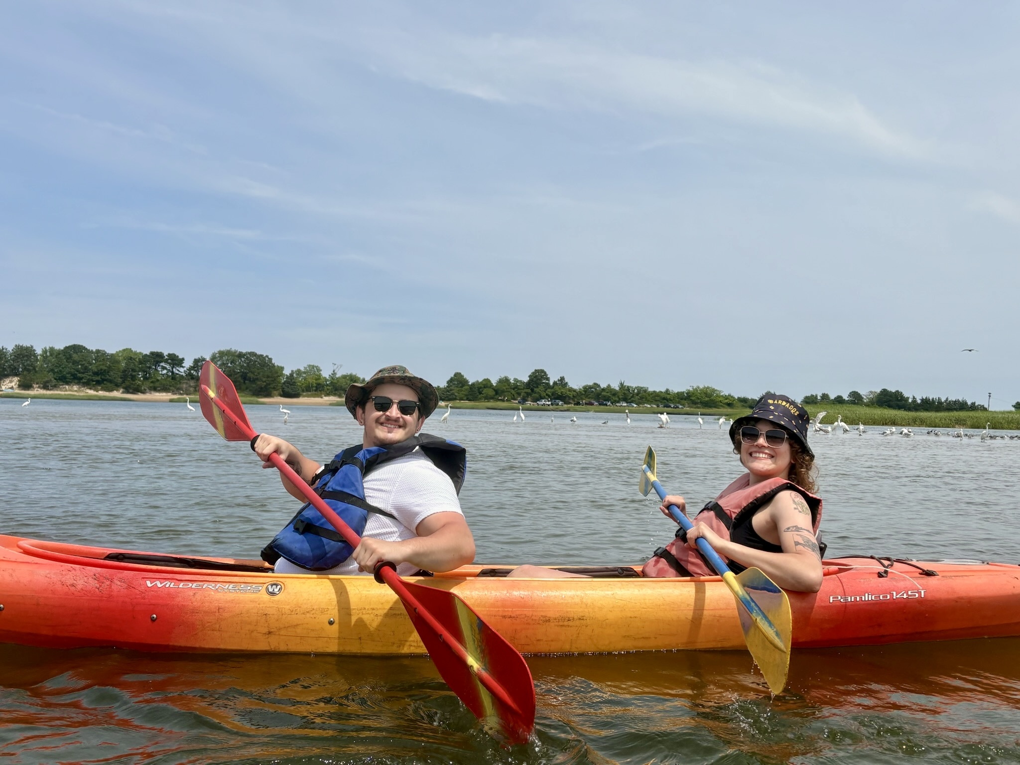 Katya and Joseph kayaking